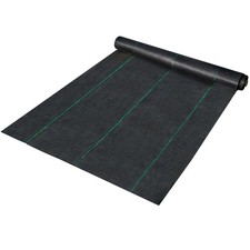 Uimoso 6x300 ft Heavy Duty PP Woven Weed Barrier Landscape Ground Cover 2.4Oz