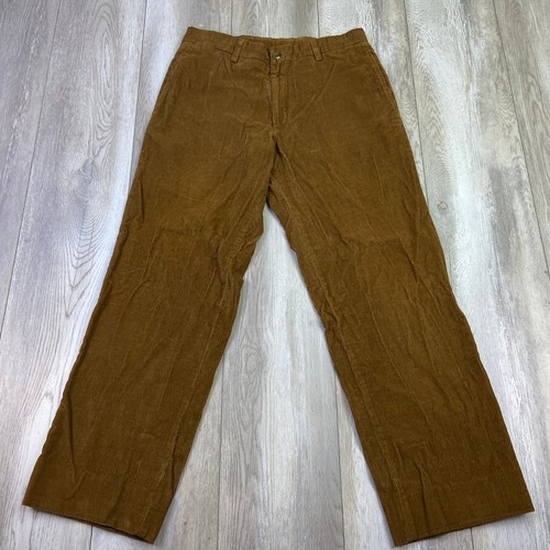 Charleston Khakis Cordhose Herren 32x30 braun vorne flach Baumwollhose Männer - Bild 1 von 10