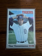 TOM TIMMERMANN 1970 TOPPS BASEBALL CARD #554 DETROIT TIGERS