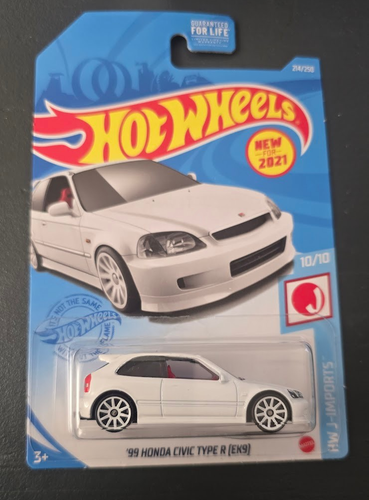 Hot Wheels 1999 Honda Civic Type R (EK9) HW J-IMPORTS 10/10 2021 White