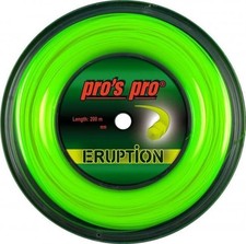 Pros Pro Tennissaite ERUPTION NEON-GRÜN 200m Rolle Top Spin Made in Germany