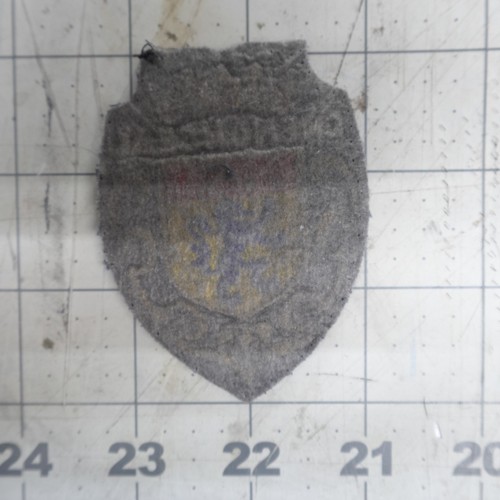 Vintage Patch Chenonceau Frankreich bestickt Wappen 1909 Filz - Bild 2 von 2