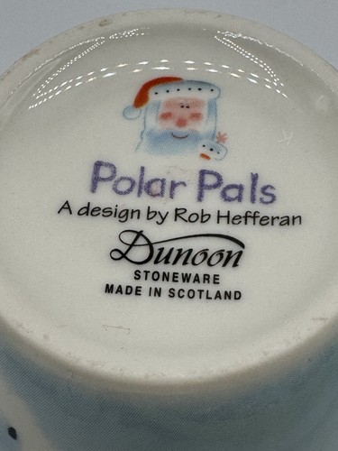Taza Dunoon Polar Pals Santa de Rob Hefferan Heferan Hecha en Escocia - Rara - Imagen 6 de 10