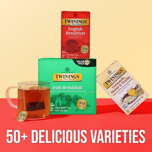 Twinings of London Irish Breakfast Black Tea Bags, 100 Count (Pack of 1) - Picture 6 of 6