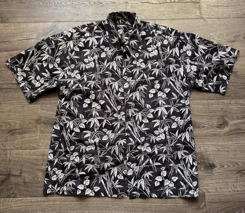Pierre Cardin Men's Button up Linen Leaf Short Sleeve Sz Large - Picture 8 of 10