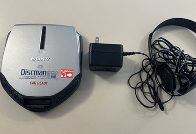 Sony Discman ESP D-E307CK Compact CD Player with Power Supply & Case Tested 