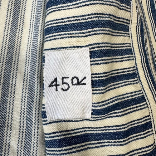 45R 45rpm Stand Collar Jacket, Striped, Size 5, Men's - Picture 9 of 10