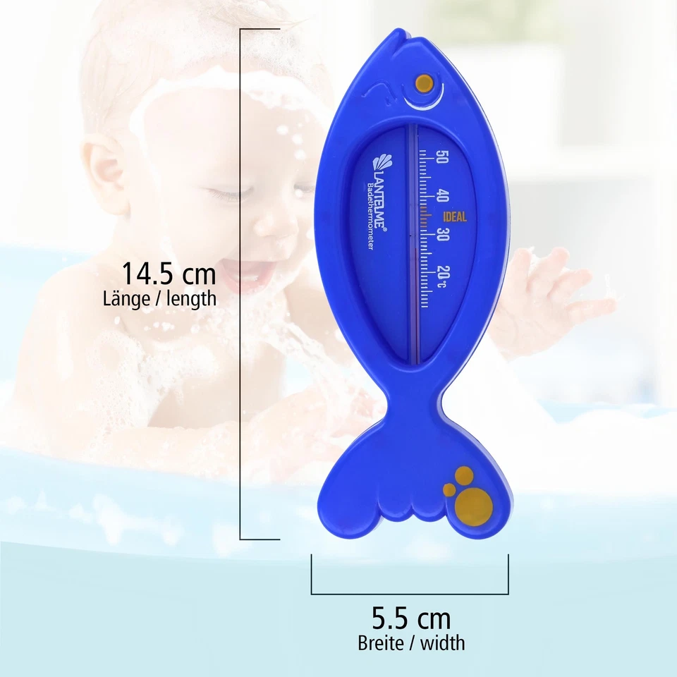 2er Set Badethermometer Baby Kinder Badewanne Badewasser Temperaturmesser Fisch - Bild 4 von 4