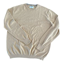 Linksoul Knit Sweater Size Mens Large Tempus Fugit Golf Golden Yellow