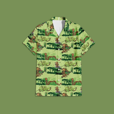 Disney I'm Groot Guardians Of The Galaxy Groot Marvel Studio Hawaiian Shirt