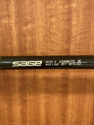 SAGE Fly Rod 10151-4 Graphite IV #10 15ft1inch 4 pieces Black Fly Fishing - Picture 2 of 9