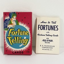 Vintage Fortune Telling Cards Game E. E. Fairchild Complete Deck W Instructions