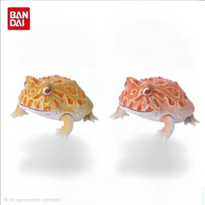 Bandai Gashapon Figure Encyclopedia of Living Creatures Horned Frog Pacman 