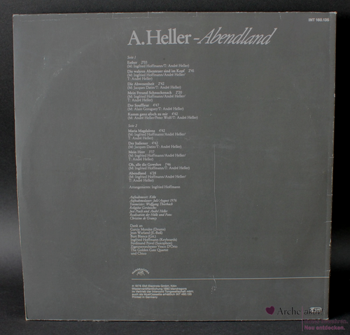 André Heller - Abendland (Vinyl) LP, gebraucht - Bild 2 von 3