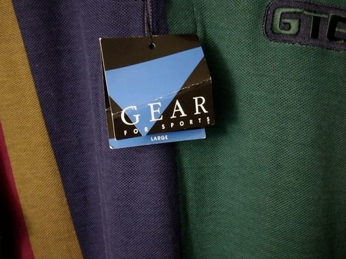 Polo uomo nuova con etichetta Gear for Sports color block a righe GTE ricamata Lg - Foto 6 di 13