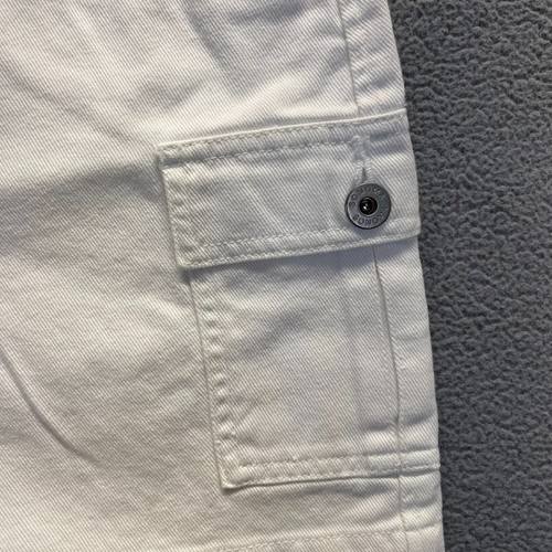 Sonoma Jeans Short Womens Size 8P White Cargo Shorts,Pockets,Zipp,Denim - Picture 7 of 9