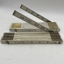2 Vintage 72  Folding Rulers. 1 Durall & 1 Ev...