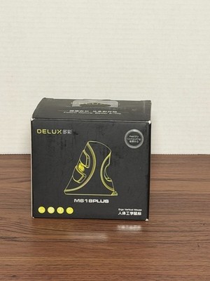 Delux M618 Plus Vertical Ergonomic Wired USB Optical Black Mouse