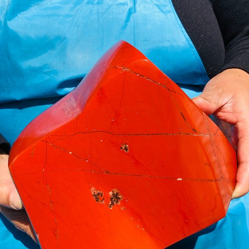 Hermosa muestra mineral de cristal de mineral de jaspe rojo natural de 16,3 lb curación 935 - Imagen 10 de 15