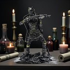 Gothic Medieval Figurine Knight with Crossbow Warrior Statue Historical Soldier