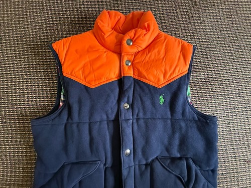 Vintage Polo Ralph Lauren Premier ColorBlock Steppweste Madras Herren Größe M - Bild 2 von 18