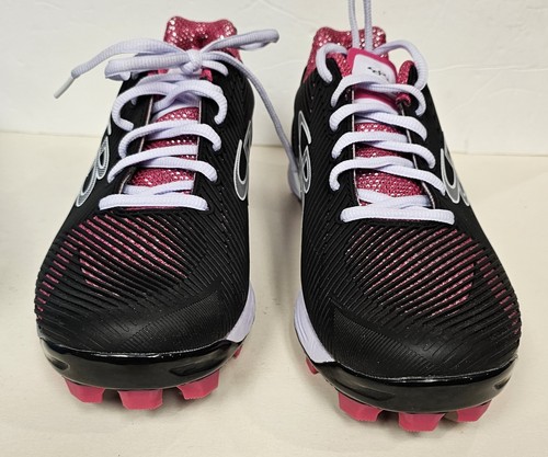 Damen Softball Kunststoff Stollen NEU schwarz/pink Boombah Größe 8 - Bild 6 von 11