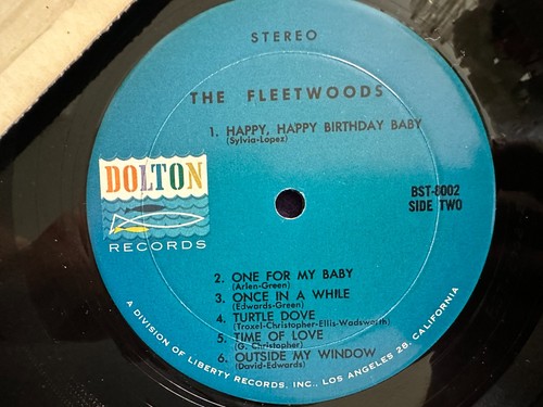 THE FLEETWOODS Self Titled LP '60 DOLTON BST-8002 Stereo SHRINK NM/NM - Imagen 3 de 6
