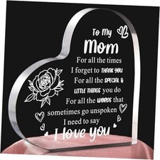Mothers Day Gifts for Mom from Daughter Son - 4.7 x 4.7 x Heart 4.7x4.7x0.6in