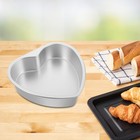 Heart Cake Mold for Baking - 10 Inch Heart-Shaped Non-Stick Tin - Aluminum