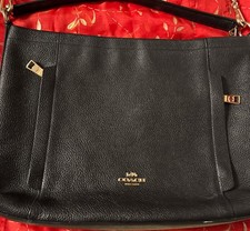 Coach F36675 Women Small Leather Satchel - Black