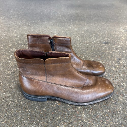 O'Sullivan Executive Imperial Leather Ankle Boots Brown Zip Up Men’s US 10.5 D - Bild 3 von 8