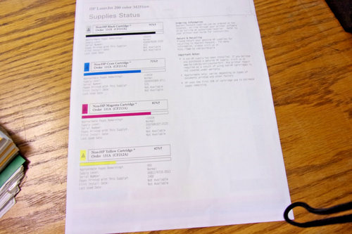 HP Color LaserJet Color Pro 200 M251nw Printer Network WIFI W Toners - Picture 5 of 9
