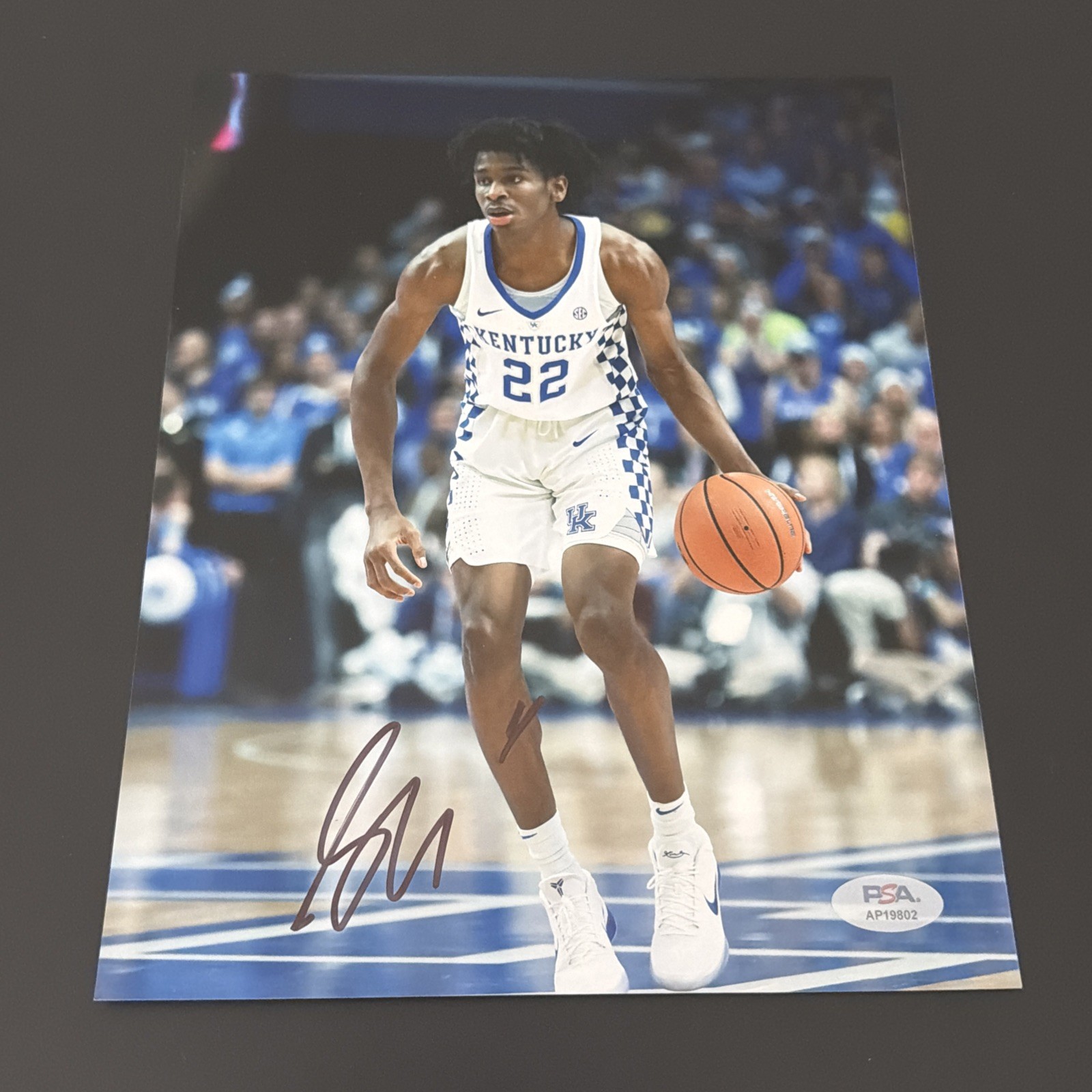 shai Autographed Signed Kentucky Wildcats GILGEOUS-ALEXANDER 8x10 PHOTO PSA 