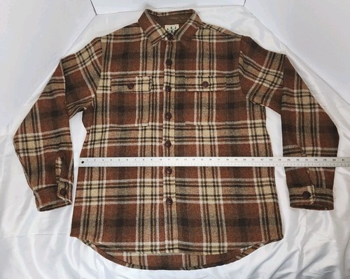 Kiel James Patrick Cedar Hollow PINES Cozy Cabin Flannel Jacket XL Brown Plaid  - Picture 3 of 21