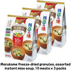 Marukome freeze-dried granules, assorted instant miso soup, 10 meals x 3 packs