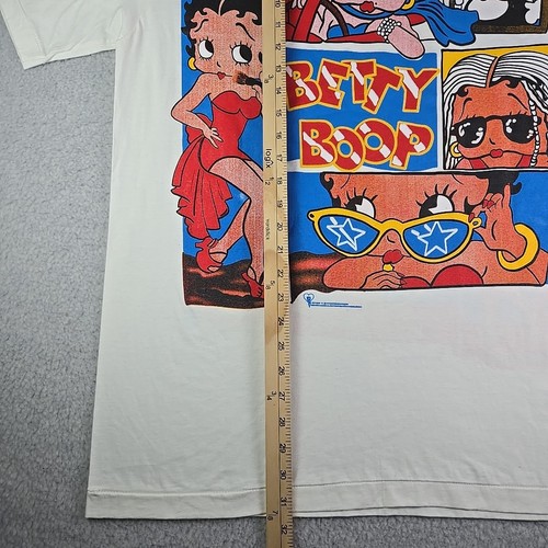 Betty Boop 1994 White T Shirt Mens XL White Giant by Tee Jays Made in USA Single - Picture 14 of 16