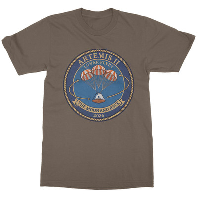 Artemis II The Moon and Back 2026 Lunar Flyby Unisex T-Shirt