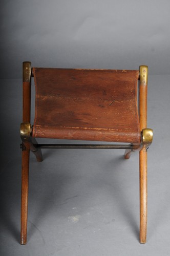 Verwandelbarer Sessel, Schinkel zugeschrieben, um 1825, Mahagoni Stuhl Liege - Bild 6 von 15