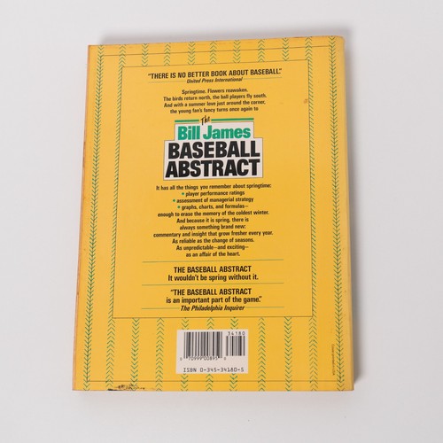 Lot of Bill James Baseball Abstract, Historical, 1984, 1983, 1986, 1987, & 1988 - Picture 11 of 17