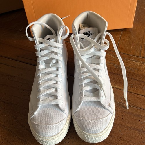 Nike Blazer Mid 77 Lona Triple Blanco Para Mujer Talla 8.5W (7y) ¡Nuevo Con Caja! - Imagen 3 de 7