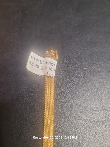 Vintage 22k Gold Overlay Armband - ca. 7,5" lang - Bild 2 von 4