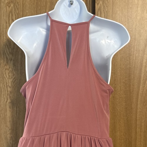 BCBGENERATION Kleid Gr. S Heather Rose Midi Drapierte Taschen High Low - Bild 3 von 9