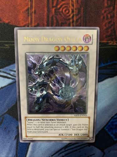 Yu-Gi-Oh! Moon Dragon Quilla ABPF-EN043 Ultimate Rare Unlimited NM - Picture 3 of 4