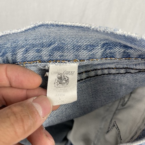 Vintage Too Cute Girls Jeans Large Fits 26x28 Looney Tunes Tweety Bird Sylvester - Picture 14 of 17
