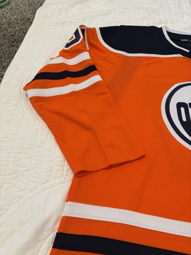 Adidas Connor McDavid Edmonton Oilers Hockey Trikot 54 CA6919 Orange Neu 225 $ - Bild 3 von 8