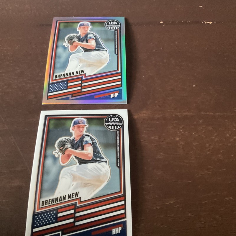 2026 Panini USA Stars & Stripes NTDP Brennan New Prizm And Common Card