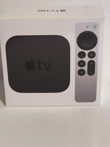 New Apple TV HD 32GB, 1080p, A8 Chip, Siri Remote, AirPlay, Dolby Sound - Black
