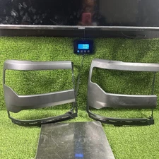 Pair For 2016-2018 Chevy Silverado 1500 Black Headlight Trim Bezel Cover Bracke