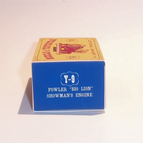 Matchbox Lesney Yesteryear 9 a Fowler Showman Engine D1 Style Repro Box - Picture 3 of 4