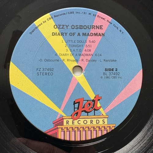 Ozzy Osbourne Diary of a Madman Record Vg+ Vinyl Play Graded 1st Press Lp Metal - Picture 6 of 15